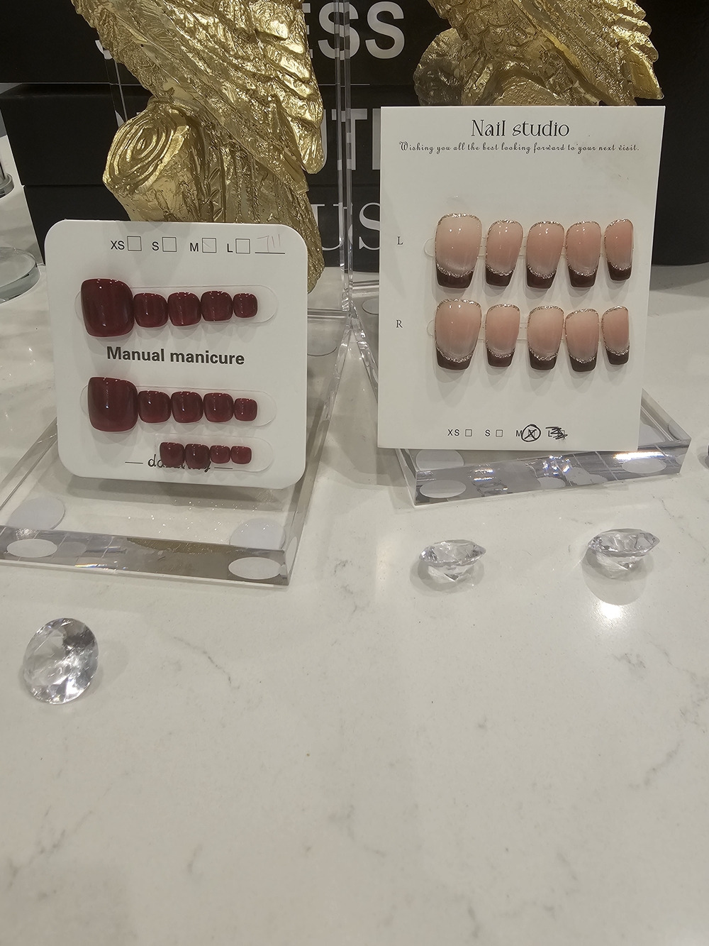 Salon Quality Red & Red French Tip Manicure & Pedicure In Minutes